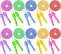 10 Pack Kids Jump Rope, Adjustable Nylon Skipping Ropes for Fitness